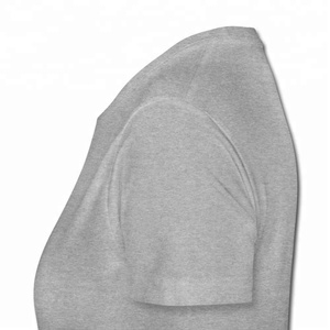 Camisetas de manga corta con logotipo para mujer, camiseta informal con estampado digital, tela de malla de servicio OEM en blanco para niñas, cuello redondo liso para adultos - Product Image 4