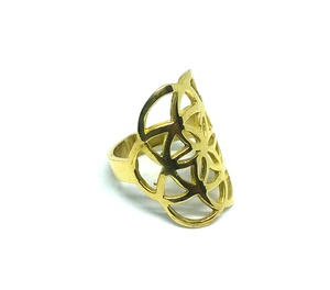 Bague de rocaille de style bohème unisexe bijoux indiens en gros pour cadeau ou anniversaire matériel en laiton - Product Image 2