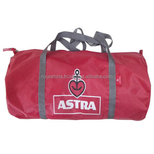 Accesorios de fitness Unisex Bolsa de gimnasio al aire libre Patrón de puntos de poliéster negro Cierre de cremallera Impresión de logotipo 30x30x60cm - Product Image 1