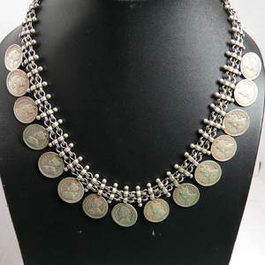 Bijoux Vintage, collier en argent massif 925, bijoux en argent indien, grossiste - Product Image 4