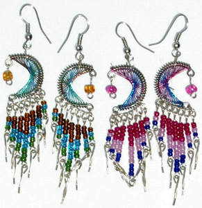 Colorful Peruvian <b>Fashion</b> Drop Earrings with Silken Thread Stylish Online Shopping for <b>Jewellery</b> - Product Image 1