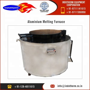 Fourneau de fusion d'aluminium Indotherm de 500 kg de capacité, alimentation électrique, nouveau moteur à roulement à haute efficacité, usine de fabrication - Product Image 5