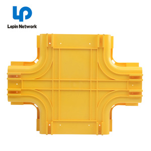 Ningbo Lepin usine 200mm 600mm Abs Pvc plastique câble plateau <span class=keywords><strong>couverture</strong></span> tailles jaune Fiber optique Raceway poussière Fiber Runner - Product Image 3