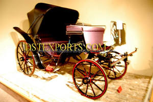 สองที่นั่งสีดำม้าวาดรถม้าแต่งงานขนาดเล็กวิคตอเรียม้าBuggyขาย - Product Image 2