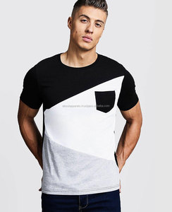 Camiseta de manga corta para hombre, 100% algodón, blanca, negra, barata, lisa, personalizada, nueva moda - Product Image 3