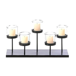 Candelabros de Hierro Forjado para Chimenea, Decoración Elegante con Candelabro - Product Image 1