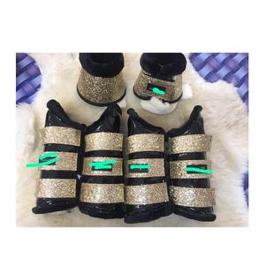 Botas de Tendón para Caballos con Brillantina, Elegantes y Protectoras para Montar, Entrenar, Competir y Uso Diario - Product Image 1