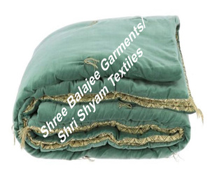 ผ้าห่มและผ้าปูที่นอน ผ้าฝ้ายลายก้อนกรวด ผ้ากำมะหยี่ ผ้าห่มกำมะหยี่เย็บมือแบบอินเดีย ผ้าห่มกำมะหยี่พิมพ์ลายบล็อก - Product Image 1