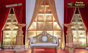 Escenario occidental de boda, instalación de escenario indio, decoración, último diseño - Product Image 5