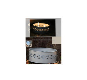 Vente en gros de bougies blanches chauffe-plat en fil de fer chauffe-plat en fil de fer bougeoir votif de style seau - Product Image 1