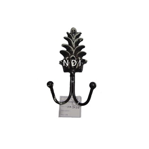 Hot <b>Sale</b> Aluminium Metal Black Powder Coated <b>Clothes</b> Hanging Wall Hooks Home Kitchen Bathroom Decoration Hanging Hook - Product Image 4