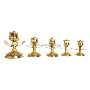 Mini High Quality Manual Polish Arabic Brass Finish <b>Incense</b> <b>Stick</b> Stand Embossed <b>for</b> Lotus Design 3mm Wood Diameter <b>Holder</b> - Product Image 1
