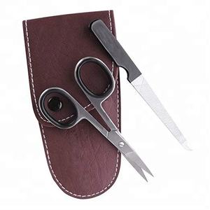 Ciseaux à ongles professionnels et ensemble de limes à ongles manucure outils de beauté-cisailles à cuticules en acier inoxydable pochette en cuir mini manucure - Product Image 5