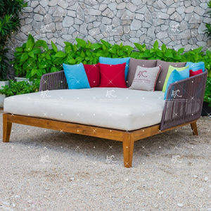 Tumbona doble moderna más vendida, Columpio de jardín al aire libre de ratán polivinílico de moda para Patio, hogar, hoteles - Product Image 1
