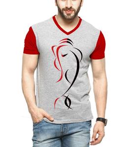 ที่กำหนดเองเสื้อยืดพิมพ์สีดำเสื้อยืดว่างเปล่าเสื้อยืด - Product Image 1