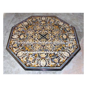 Octogonale Pierre Inlay À Manger Table Top - Product Image 1