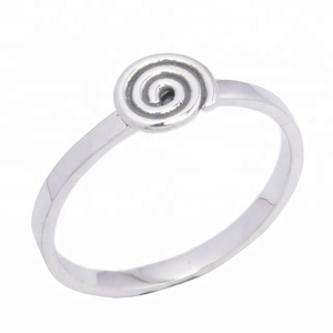 Nouveau Design 925 Sterling Silver Plain Eternity Vermeil Anneaux Pour Femmes Et Homme Cher Mode Bijoux En Argent - Product Image 2