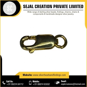 Fermoir plaqué or en argent sterling Fishook Vente en gros - Product Image 3