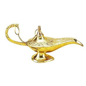 Lampe Génie plaquée laiton imprimée sur mesure Style religieux Modèle extérieur Technique pyramide en métal poli - Product Image 2