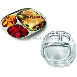 Bandeja de desorden oriental de acero inoxidable/bandeja de 6 compartimentos - Product Image 1