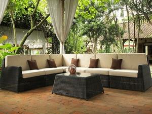 High Quality PVC Poly Rattan Synthetic Sofa <b>Dining</b> Set Modern Style Living Room Table and Sun Lounge for Outdoor Kitchen Use - Product Image 4