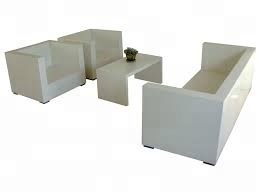 Ensemble de canapés d'extérieur modernes et écologiques Table à manger légère en fibre de ciment pour la cuisine, le bar, le bureau et la salle de bain - Product Image 4