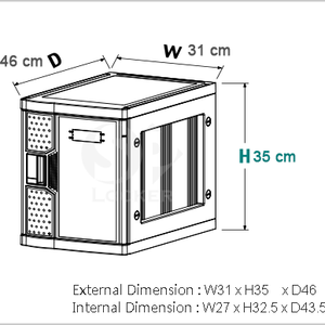 Six Tier Small Size ABS Plastic Lockers with three Bases - Product Image 1