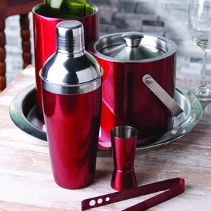 King Barware อุปกรณ์สแตนเลสถังน้ำแข็งสำหรับค็อกเทลเครื่องปั่นไวน์ชุดอุปกรณ์สำหรับบาร์เทนเดอร์ที่ทนทาน - Product Image 1