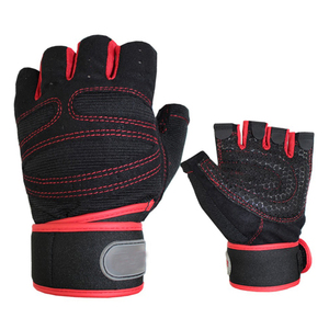 Gants de gymnastique ventilés en cuir néoprène avec support de poignet intégré en PVC et PU pour l'exercice de fitness 5-20kg - Product Image 3