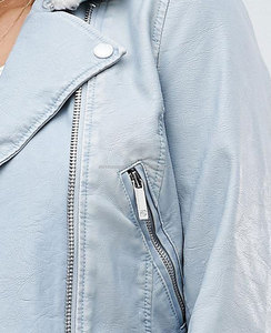 Chaqueta de motorista de ante para mujer, abrigo de piel de oveja y piel de cordero, personalizado, barato, venta al por mayor - Product Image 1