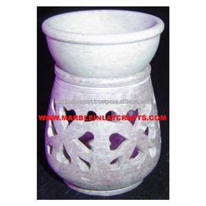 Lámparas Artesanales de Piedra Blanca con Aroma - Product Image 1
