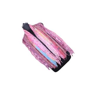 Saree vintage en soie 10 bandes Patti écharpes étole pour filles SC050 étole à la mode indien Sari patchs écharpe réversible colorée - Product Image 1