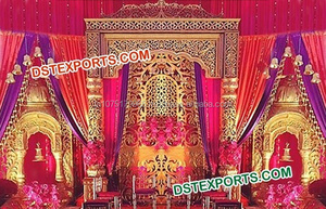 Fabricante de escenario de fibra tradicional india Maharaja y exportador de decoraciones de boda - Product Image 3