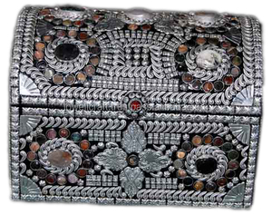 Caja de madera de MDF, piedra de ágata, LAC indio - Product Image 3