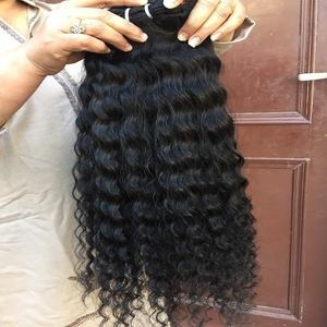 Amd — cheveux humains bouclés indiens, vierges, sans traitement, bruts, bouclés, simple, donateur - Product Image 5