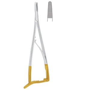 Portaagujas Zweifel TC 20cm, Instrumentos Dentales de Acero Inoxidable de Alta Calidad, Insertos de Carburo de Tungsteno, Certificación CE - Product Image 1