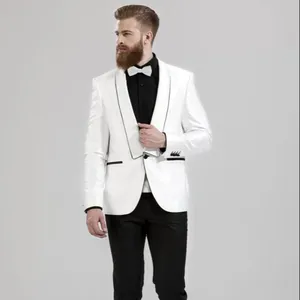 Venta al por mayor barato nueva moda marcas turcas diseño personalizado de alta calidad abrigo hombres trajes 2 piezas una chaqueta traje de boda - Product Image 1