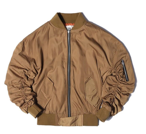 เสื้อแจ็กเก็ตบอมเบอร์สำหรับผู้ชายและผู้หญิง,เสื้อแจ็กเก็ตบอมเบอร์แขนยางฮิปฮอป CWU MA2ใส่เที่ยวบินได้ - Product Image 1