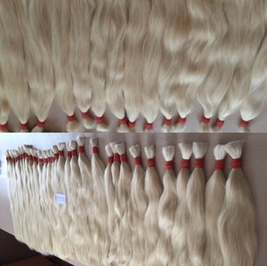 100% Humain Vietnamien Remy Extensions De Cheveux Double Dessiné 613 Vague Droite Blonde 32 Pouces Perruque Longueur Matière Première Cheveux En Vrac - Product Image 1