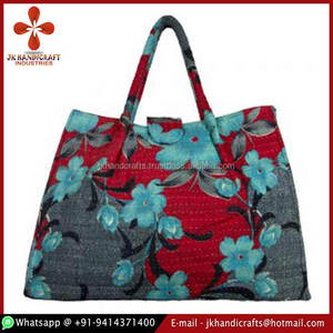 Wholesale Cotton Floral Design Kantha Bag - Product Image 1