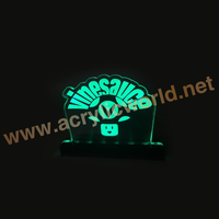 Panneau panneau led personnalisé, panneau lumineux à bord gravé, en couleur perspex