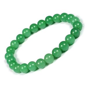 หินสีเขียว Aventurine หินธรรมชาติสร้อยข้อมืออินเดียหยกรอบลูกปัดสร้อยข้อมือ - Product Image 4