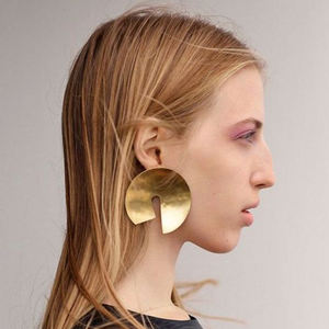Fashion Jewelry Wholesale <b>Long</b> Studs Gold Plated Statement <b>Earrings</b> - Product Image 1