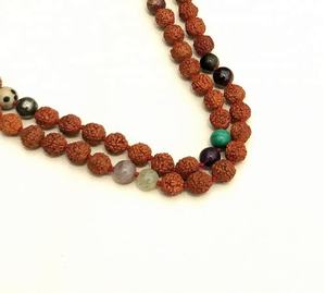 Top Quality Rudraksha Knotted 108 Buddhist Prayer Beads Mala <b>Necklace</b> <b>Crystal</b> <b>Healing</b> Stones Piedras Naturales - Product Image 4