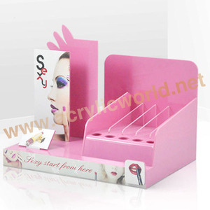 Soporte de exhibición de botella de loción acrílica de escritorio de fábrica para botellas de cosméticos - Product Image 5