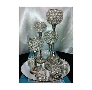 Bougeoir en cristal doré - Product Image 6