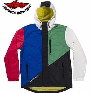 Cortavientos ligero de color en contraste para hombre, chaqueta con capucha y media cremallera, cortavientos con media cremallera para hombre - Product Image 5