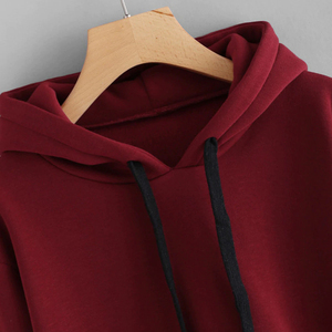 Viky Industri-Sudadera con capucha para mujer, Top corto con logotipo personalizado, ropa de calle, Top corto de estilo a rayas - Product Image 2