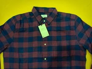Camisa de Cuadros Clásica de Algodón 100% para Hombre, Cuello con Botones, Manga Larga, Corte Regular Informal, Transpirable, Ecológica, Talla Grande - Product Image 3