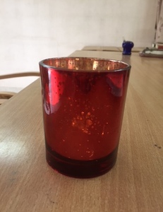 Candelabros cilíndricos de cristal personalizados de Navidad Rosa nórdico, venta al por mayor, linternas mate de hormigón y otros tipos de velas - Product Image 3